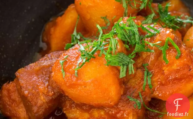 Poitrine de Porc et Ragoût de Citron Confit