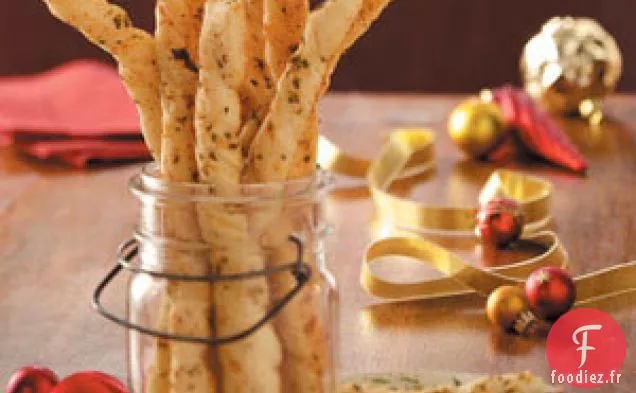 Gressins à l'Ail Et au Parmesan Italiens
