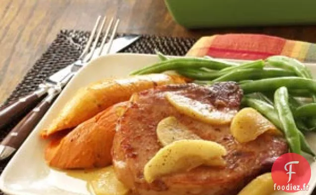 Côtelettes de Porc Fumées aux Patates Douces