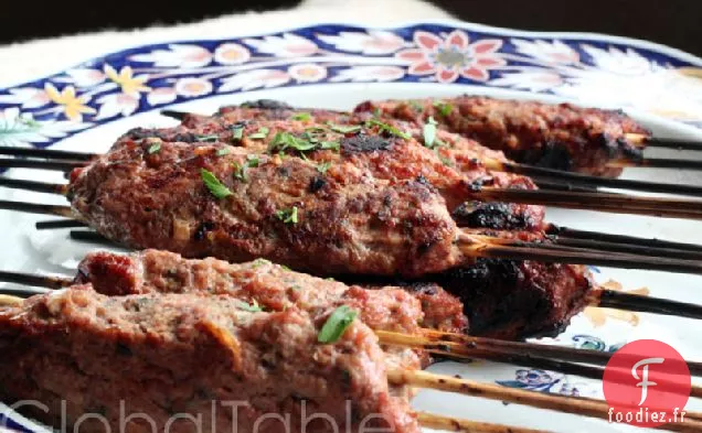Agneau Haché Grillé Azerbaïdjanais (Kabob de lyulya)