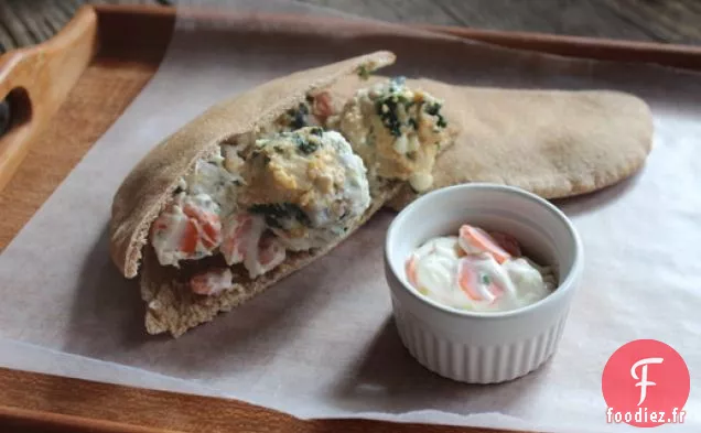 Boulettes de Poulet Féta à Préparer Avec Yogourt à la Ciboulette et Carottes