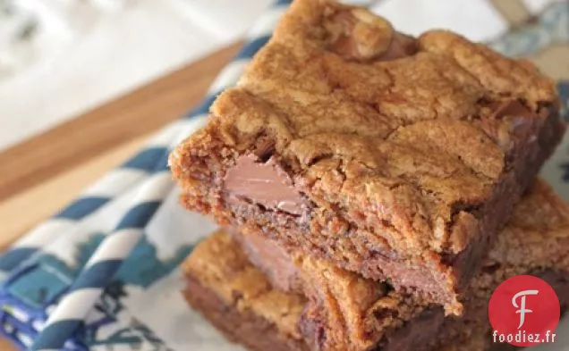 Barres à biscuits aux Pépites de Chocolat au Gingembre au Beurre Brun / Biscuits de Noël