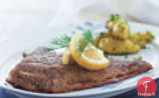 Plie Poêlée avec Pommes de terre au Persil