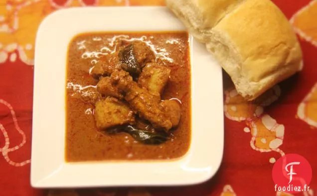Poulet à la Kerala (Curry Nadan Khozi)