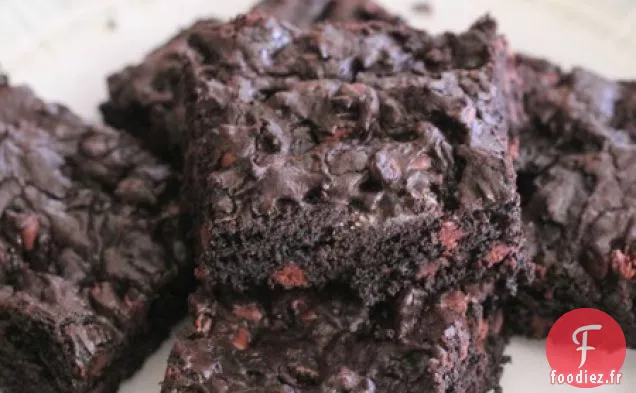 Brownies aux Pépites de Chocolat Oreo à la Menthe Poivrée