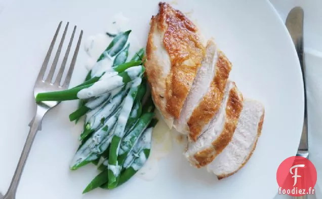 Poulet De Graham Elliot Aux Haricots Verts Au Babeurre - Recette De Vinaigrette À L'Estragon
