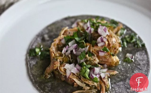 Tacos au Poulet Tomatillo à la Mijoteuse