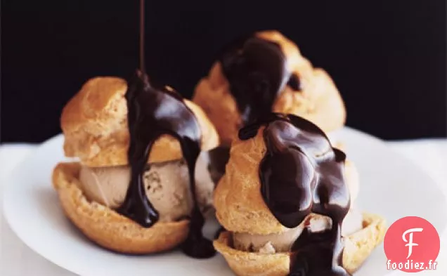 Profiteroles à la Crème Glacée au Café