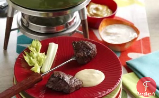 Fondue de Boeuf aux Sauces