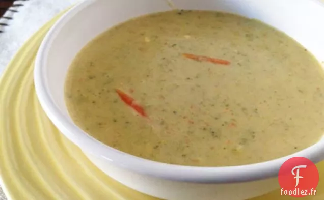 Soupe de Brocoli au Fromage Sans Gluten