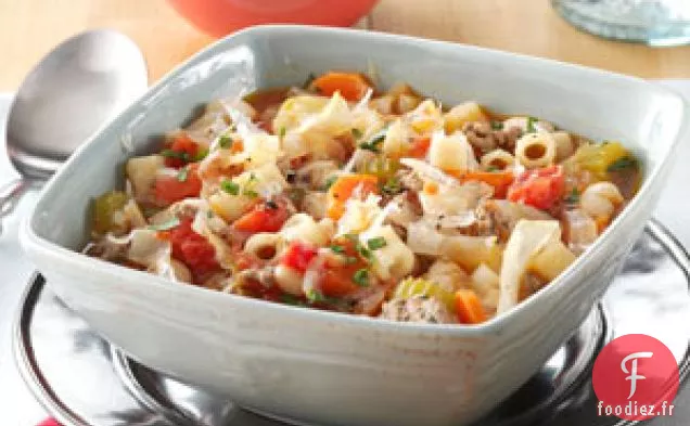 Pâtes à la mijoteuse e Fagioli