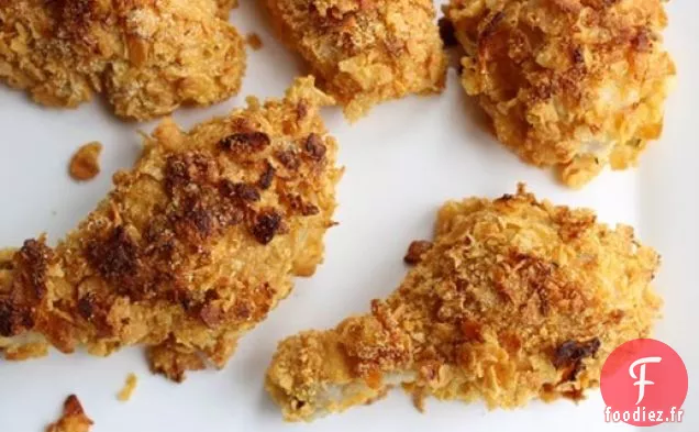 Poulet En Croûte De Flocons De Maïs Frit Au Four