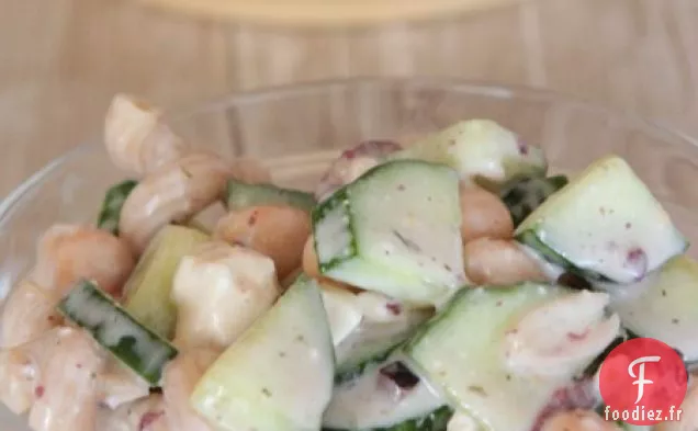 Salade de Pâtes au Concombre à la Grecque à la Feta Crémeuse