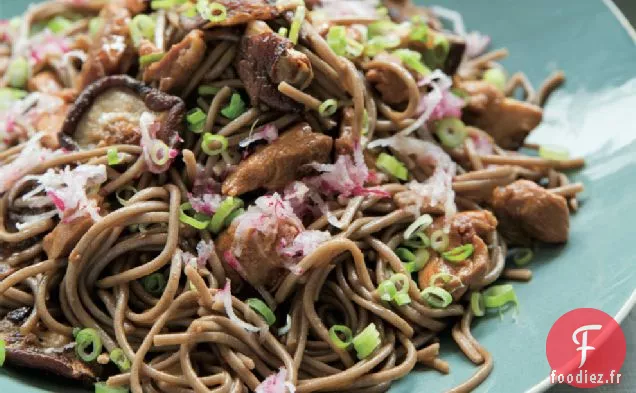 Nouilles Soba Aux Champignons Shiitake Et Recette De Radis