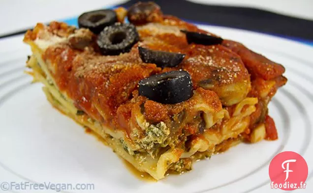Lasagne Végétalienne Facile aux Épinards et aux Champignons