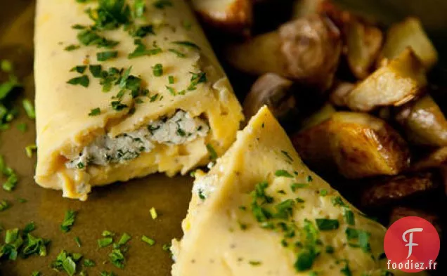 Omelette au Fromage de Chèvre et aux Herbes Fraîches