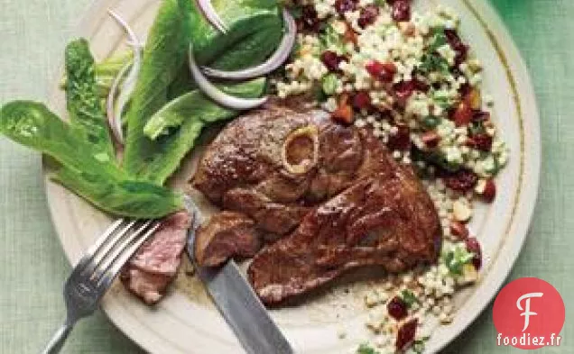 Agneau Au Pilaf De Couscous Et Salade Verte