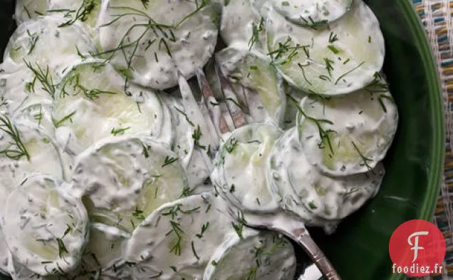 Salade de Concombre Crémeuse
