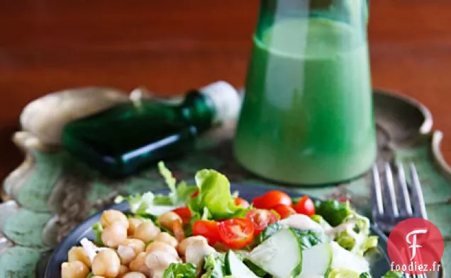 Vinaigrette Tahini-Pois Chiches Faible en Gras