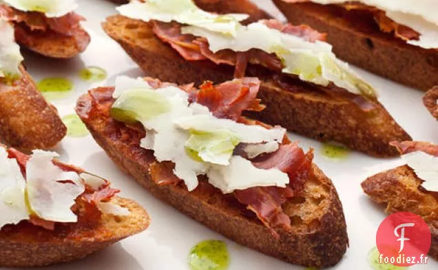 Jambon Serrano et Crostini Membrillo