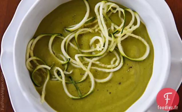 Soupe Crémeuse de Courgettes et Basilic