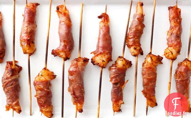 Crevettes Enrobées de Prosciutto au Paprika Fumé