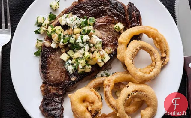 Entrecôte à l'Ananas et au Fromage Bleu