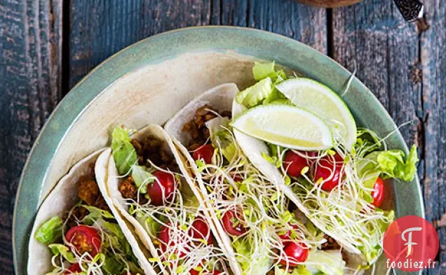 Garniture aux Tacos de Riz aux Lentilles et au Chou-fleur