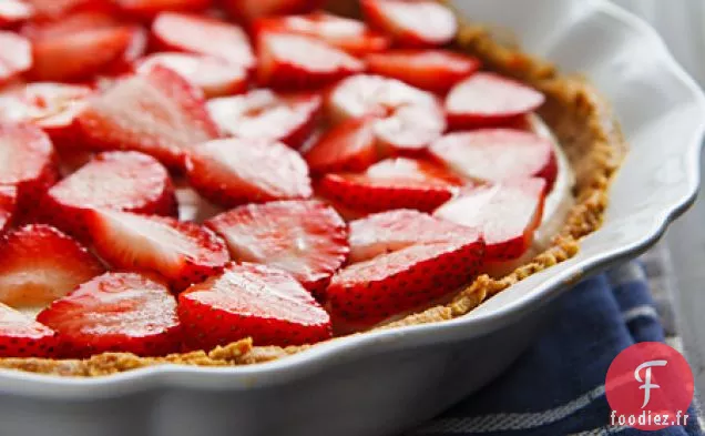 Tarte aux Fraises Végétaliennes Sans Cuisson
