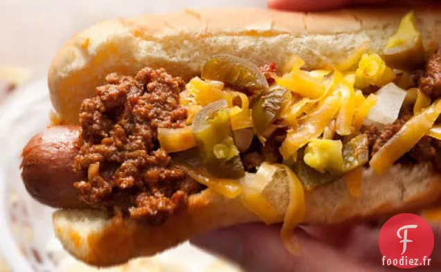 Chiens au Fromage Bison Chili