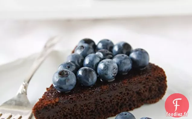 Gâteau au Chocolat et aux Myrtilles