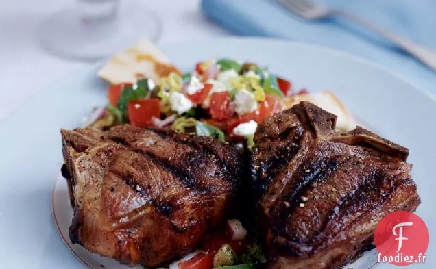 Côtelettes d'Agneau Grillées à l'Ouzo et à la Muscade