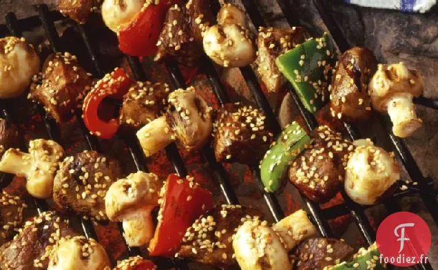 Brochettes de Bœuf Teriyaki Grillées