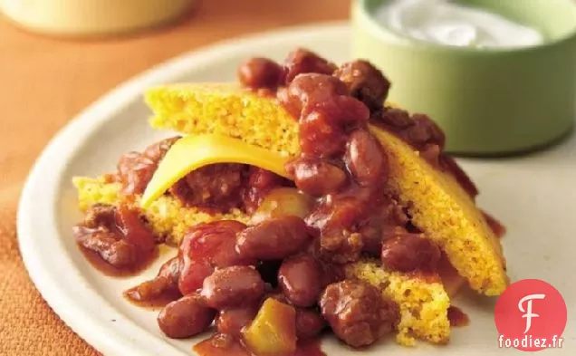 Piles de Chili de Pain de Maïs