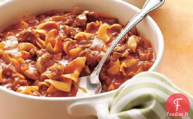 Boeuf Haché et Nouilles Saucy
