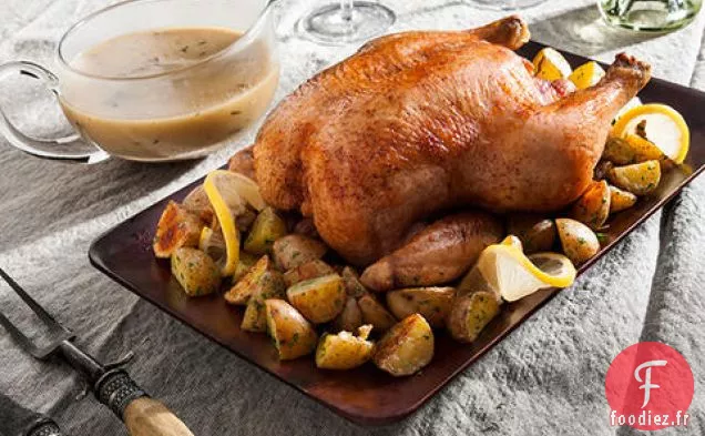 Poulet Rôti au Romarin et Citron