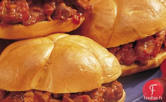 Sandwichs au Rôti de Bœuf au Barbecue