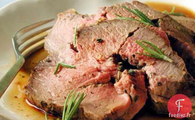 Gigot d'Agneau aux Herbes et à la Moutarde