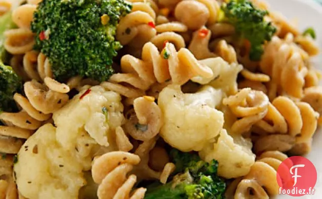 Pâtes et Légumes à la Sauce Blanche