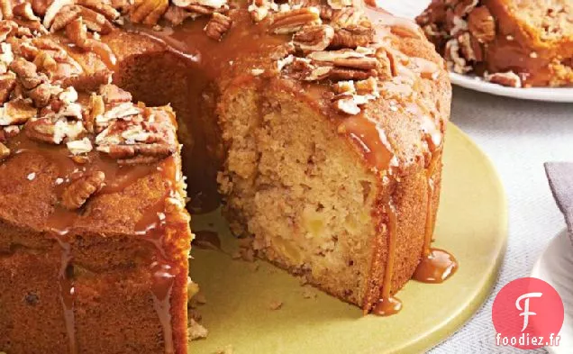 Gâteau aux Pommes au Caramel Salé