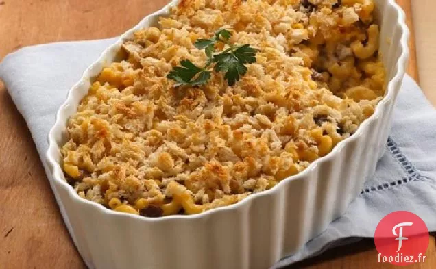 Macaroni au Fromage en couches avec du Bœuf haché