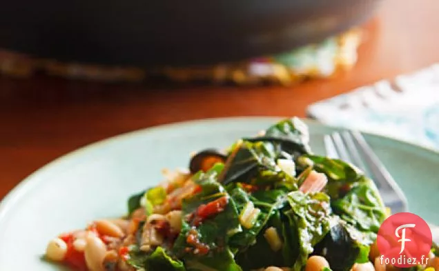 Blettes aux Haricots Blancs et Larmes de Job