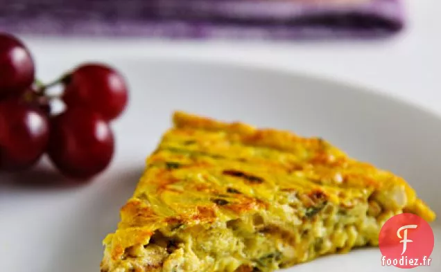 Frittata aux Courgettes Végétaliennes