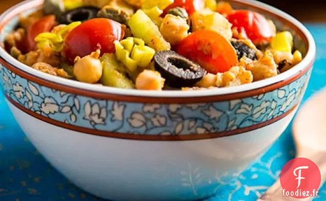 Salade de Pois Chiches et Pommes de Terre d'Inspiration Tunisienne