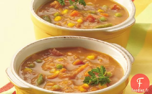 Potiron Au Curry - Soupe de Légumes