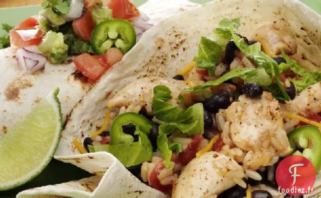 Burritos au Poulet et aux Haricots Noirs Speedy
