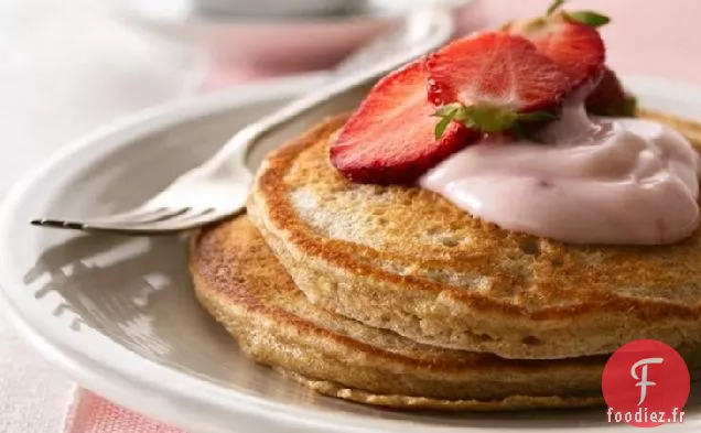 Crêpes aux Fraises à Grains Entiers
