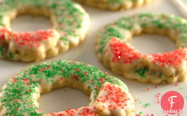 Biscuits au Sucre de Couronne de Noël