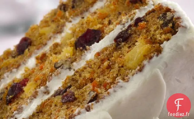 Gâteau aux Carottes et aux Canneberges