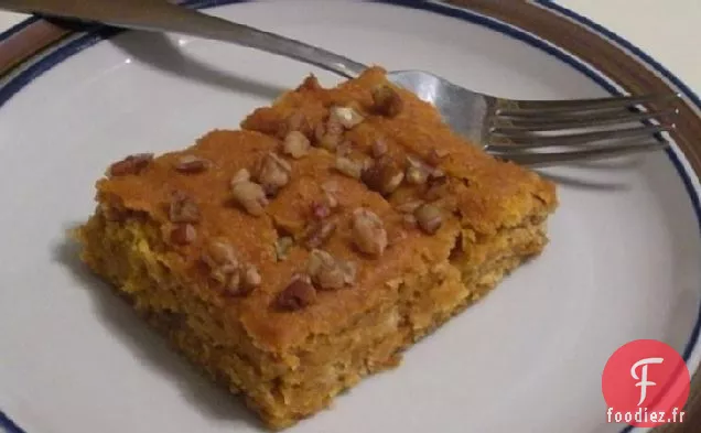 Carrés de Dessert Faciles à la Citrouille Sans Gluten